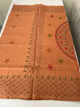 Kanta Handstitched Blended tussar silk saree MS15831