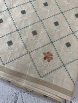 Blended soft tussar silk saree MS90577- Beige