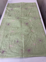 Mul chanderi saree with embroidery - MS1427 LightGreen
