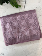 Glass tissue organza saree with embroidery MSF121 DustyMauve (2)