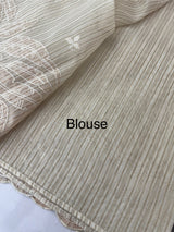 Mul chanderi saree with applique work MSH215