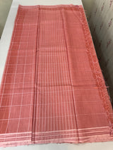 Soft organza saree with thread checks and sequence work MOS867(3) - Salmon