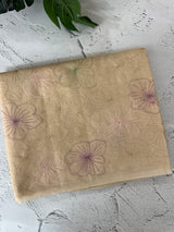Mul chanderi saree with embroidery - MS1427 Beige