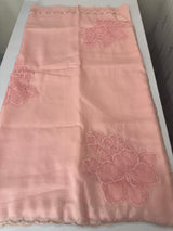Soft crush Organza saree with beads work MBS679 PeachPink
