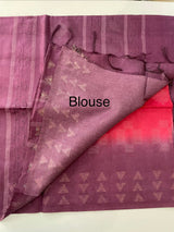 Bhagalpuri Semi tussar saree with contrast borders MST592