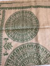 Matka Blended Tussar silk saree with kanta inspired thread work- MS4801