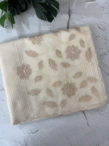 Moonga Kota checks saree with applique work MMC457 Ivory