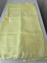 Soft crush Organza saree with beads work MBS679 ButterYellow