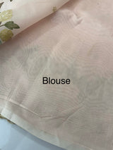 Chanderi cotton saree with embroidery borders - MSH4545 PastelPeach