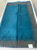 Semi Organza saree with embroidery borders - MSH296