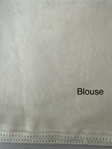 Dyeable Chanderi applique work saree MSH173(4) OffWhite