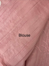 Blended tussar saree with applique work MTSS459