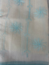 Soft Netkota saree with cross stitch embroidery MSH210