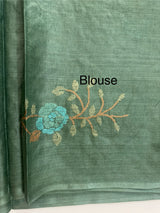 Pure desi tussar silk saree with embroidery- MTSS659