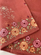 Silky kota embroidery saree MSK4333