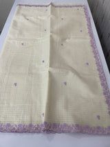 Kota Chanderi saree with embroidery borders - MNM221