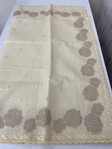 Moonga Kota checks saree with applique work MSH265