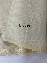 Moonga Kota checks saree with applique work MSH265