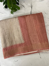 Soft Blended matka tussar silk saree- MMT434