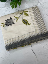 Kanta Handstitched Blended tussar silk saree MS15488