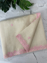 Kota Chanderi saree with embroidery borders - MNM221