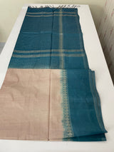 Bhagalpuri Semi tussar saree with contrast retta pattu borders and blouse -MS895(12)