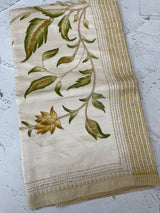 Kanta Handstitched Blended tussar silk saree MS15488