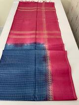 Bhagalpuri Semi tussar saree with contrast retta pattu borders and blouse -MS895(7)