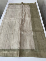 Soft Blended matka tussar silk saree- MMT434