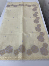 Moonga Kota checks saree with applique work MSH265