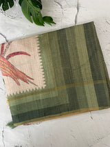 Soft Printed Blended matka tussar silk saree- MMT467