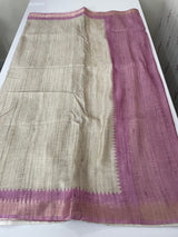 Soft Blended matka tussar silk saree- MMT434