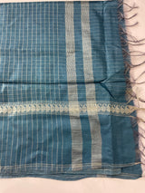 Bhagalpuri Semi tussar saree with contrast retta pattu borders and blouse -MS895(12)