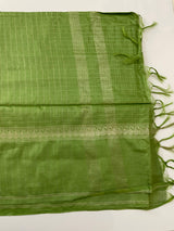 Bhagalpuri Semi tussar saree with contrast retta pattu borders and blouse -MS895(2)