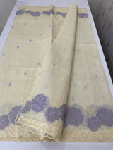 Moonga Kota checks saree with applique work MSH265