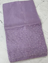 Soft kota checks saree with embroidery - MS7695 DustyMauve