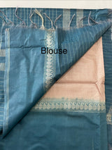 Bhagalpuri Semi tussar saree with contrast retta pattu borders and blouse -MS895(12)