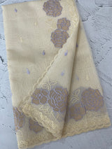 Moonga Kota checks saree with applique work MSH265