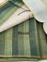 Soft Printed Blended matka tussar silk saree- MMT467