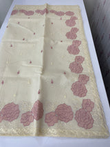Moonga Kota checks saree with applique work MSH265