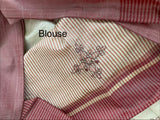 Blended tussar silk saree with hand embroidery MS40488
