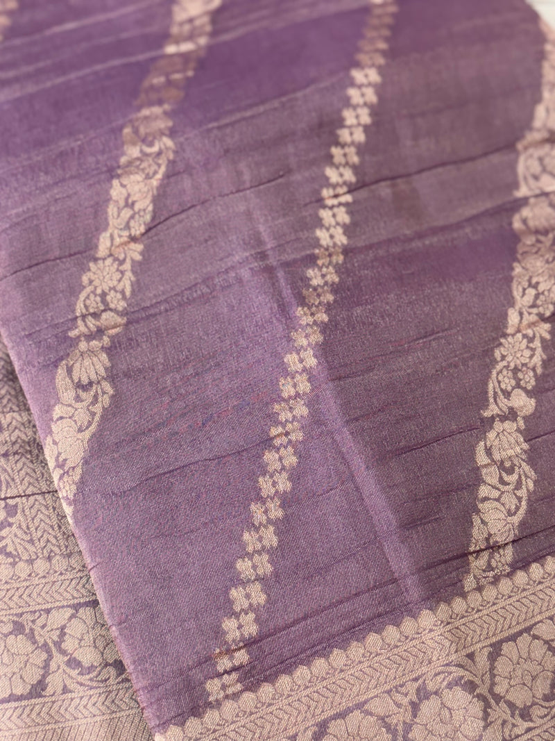 Banarasi crush georgette saree- MS1341 DustyLavender