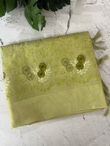 Tissue silk saree with embroidery MSH240
