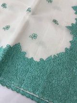Moonga checks saree with Applique work  MSK770