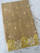 Soft Tissue kota embroidery saree MSK4660 - DuskyYellow