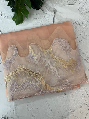 Soft Turkish Organza saree MSOS103 (12) PastelPeach