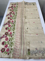 Jamdani silk Cotton Saree with thread work  MSJ790