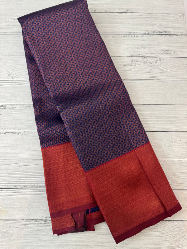 Brocade semi silk saree MS67443