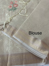 Tissue Silk embriodery saree MS49892