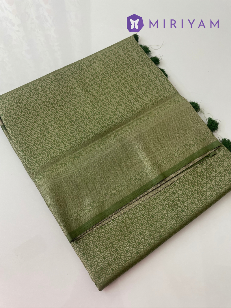 Banarasi soft silk MKSS106 - MossGreen